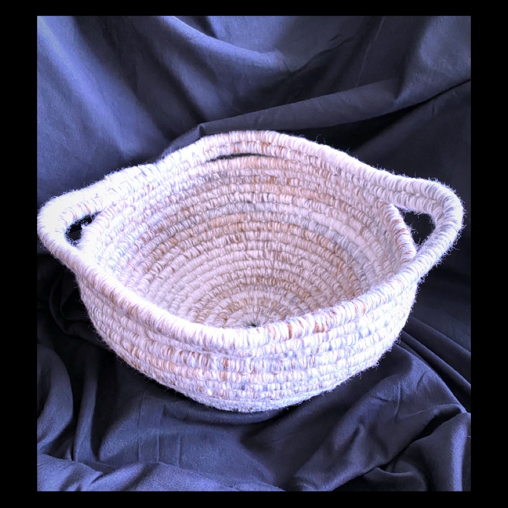 Handmade wool basket